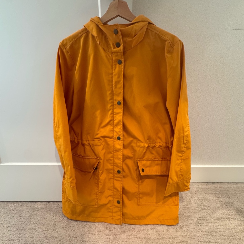J CREW - Women- UTILITY RAIN JACKET COAT RAINCOAT - Size S - Pre-Owned